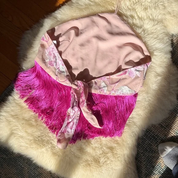 For Love And Lemons Pink Rori Top - Picture 4 of 6